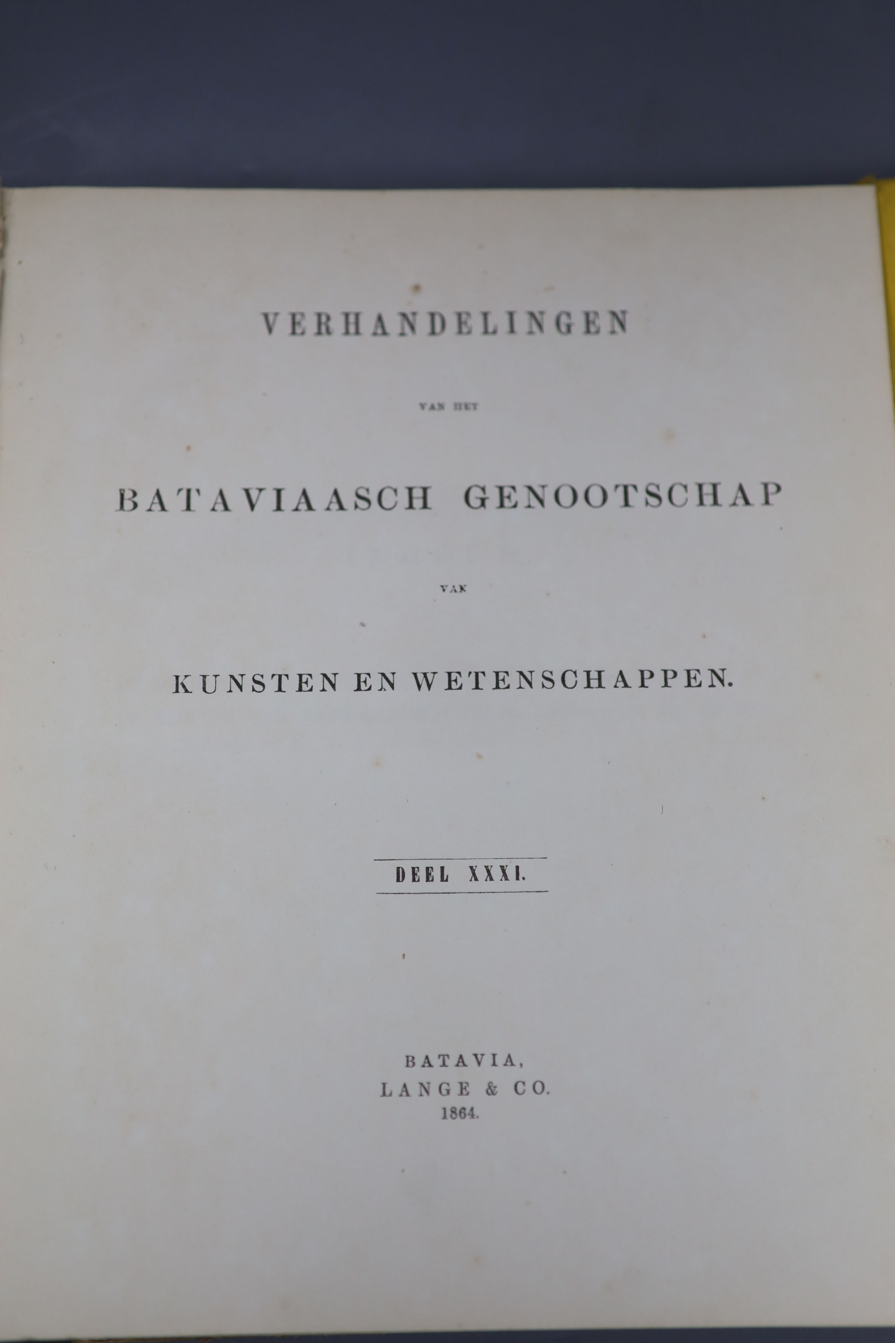 Three 19th century Dutch catalogues of Dutch East Indies coins,